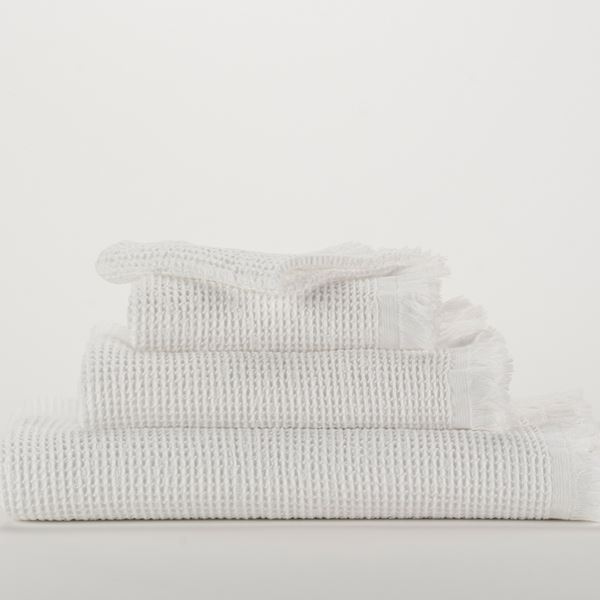 Bees Towels - White